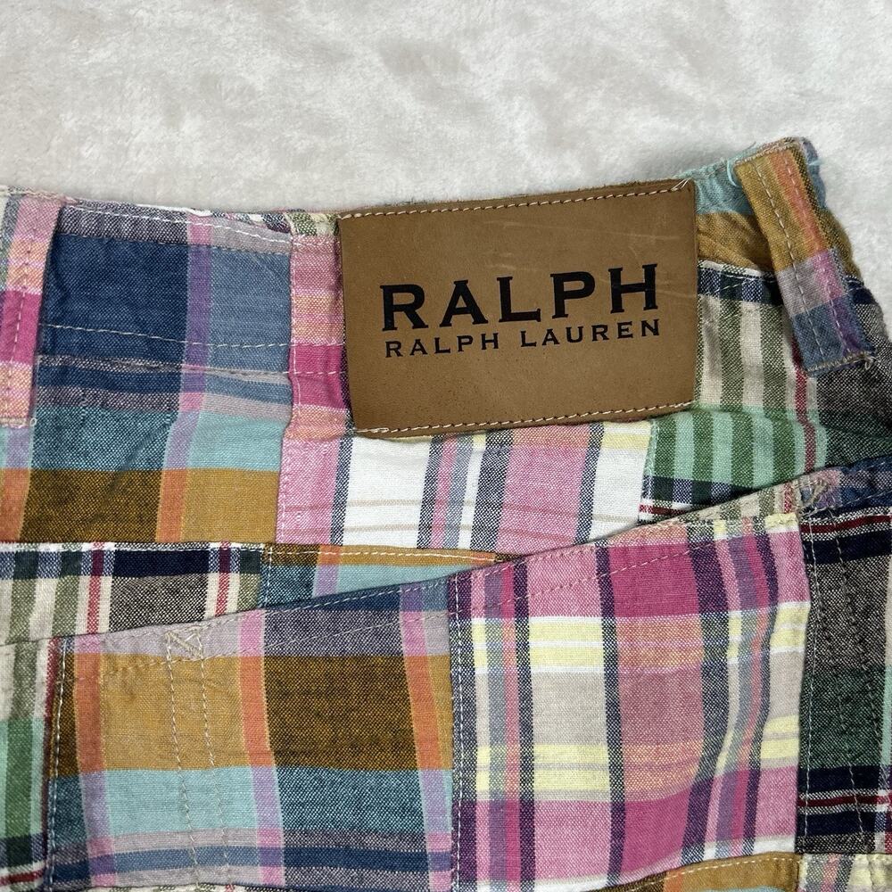 Ralph Lauren Multicolor Plaid Patchwork Mini Skirt - Picture 5 of 7
